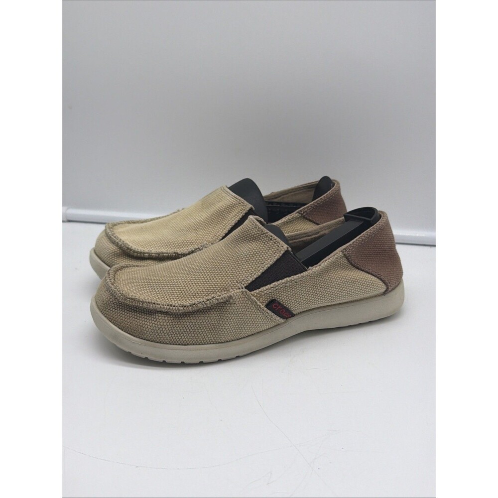 Crocs Canvas Loafer 15576 Kids Youth US Size J2 Junior Brown